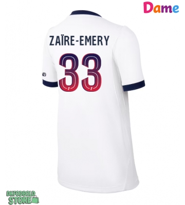 Paris Saint-Germain Warren Zaire-Emery #33 Replika Udebanetrøje Dame 2026-27 Kortærmet